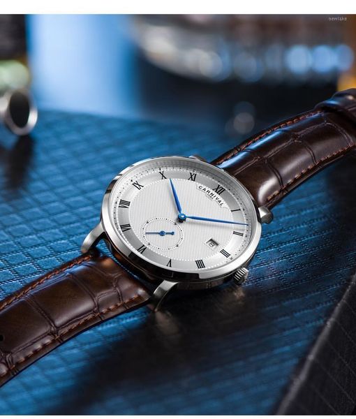 karneval männer automatische uhr sekunden zifferbladatum luxus mechanische einfache dünne business wristwatches, Slivery;brown
karneval männer automatische uhr sekunden zifferbladatum luxus mechanische einfache dünne business wristwatches, Slivery;brown
