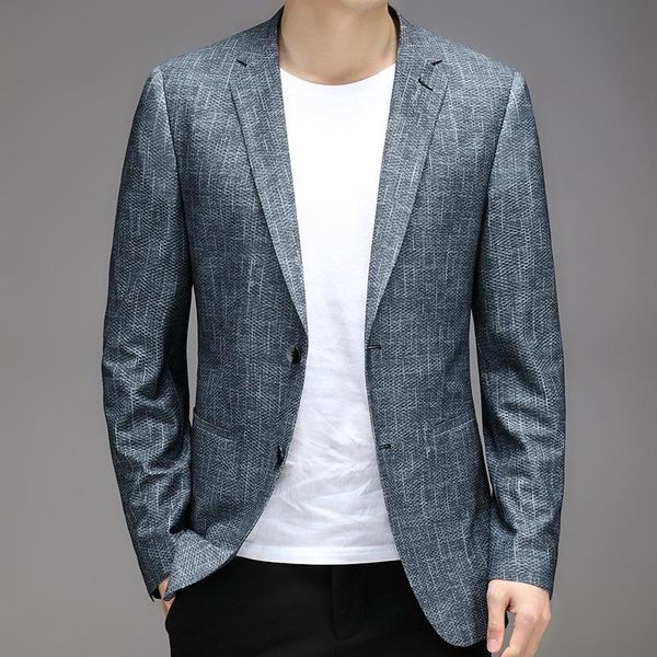men's suits & blazers 2021 spring coat suit breathable elastic slim thin casual fashion, White;black
men's suits & blazers 2021 spring coat suit breathable elastic slim thin casual fashion, White;black