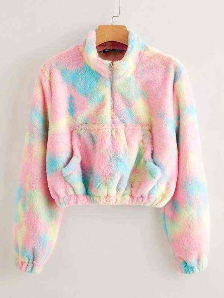 autumn winter rainbow plush loose coat plush lapel cardigan coat long sleeve sweater 211207, Black
autumn winter rainbow plush loose coat plush lapel cardigan coat long sleeve sweater 211207, Black