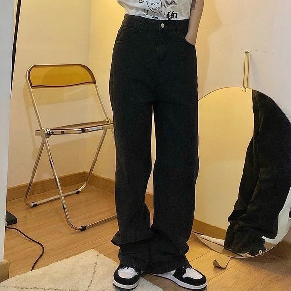 women's jeans pants 2021 autumn straight loose high waist thin wide leg all-match streetwear retro chic, Blue
women's jeans pants 2021 autumn straight loose high waist thin wide leg all-match streetwear retro chic, Blue