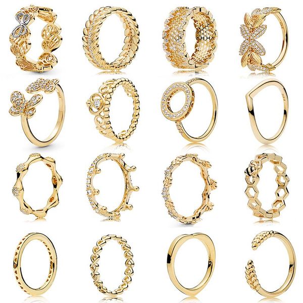 style 925 sterling silver 100% crown butterfly bee heart-shaped wedding ring female fashion luxury jewelry birthday gift cluster rings, Golden;silver
style 925 sterling silver 100% crown butterfly bee heart-shaped wedding ring female fashion luxury jewelry birthday gift cluster rings, Golden;silver