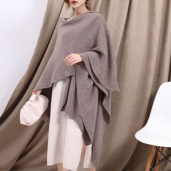 autumn and winter women's split scarf bridal wild knitted cloak shawl ladies all-wool fashion outfit scarves, Blue;gray
autumn and winter women's split scarf bridal wild knitted cloak shawl ladies all-wool fashion outfit scarves, Blue;gray