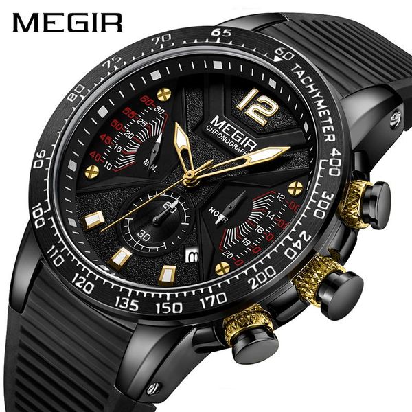 wristwatches megir fashion mens watches silicone strap chronograph quartz watch men casual waterproof sport reloje, Slivery;brown
wristwatches megir fashion mens watches silicone strap chronograph quartz watch men casual waterproof sport reloje, Slivery;brown