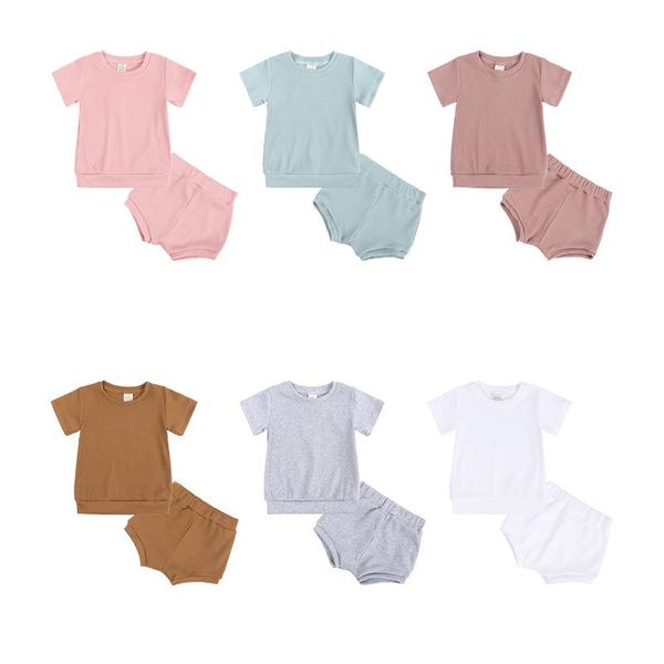 clothing sets summer kids baby girls clothes casual solid color boys children's ribbed t-shirts+ pants 2 pieces short for, White
clothing sets summer kids baby girls clothes casual solid color boys children's ribbed t-shirts+ pants 2 pieces short for, White