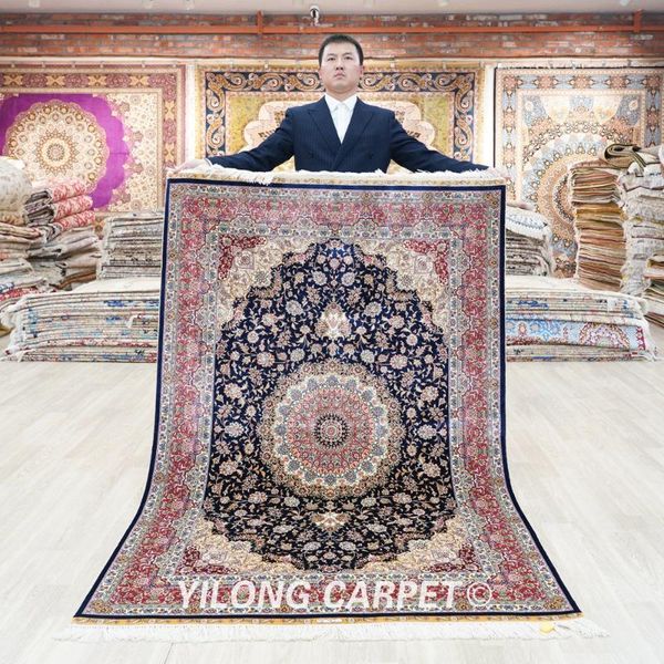 carpets 4'x6' vantage persain handmade dark blue bedroom carpet traditional silk rug (yl0134a)
carpets 4'x6' vantage persain handmade dark blue bedroom carpet traditional silk rug (yl0134a)