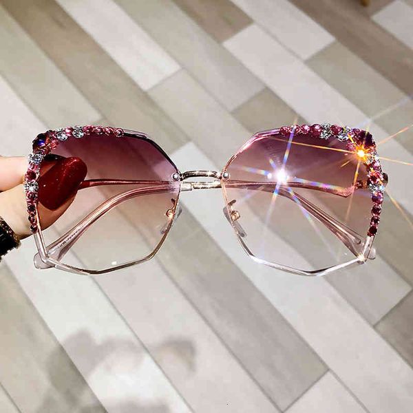 fashion frameless rhinestone sunglasses square women's diamond inlaid anti ultraviolet sun shading glasses, White;black
fashion frameless rhinestone sunglasses square women's diamond inlaid anti ultraviolet sun shading glasses, White;black