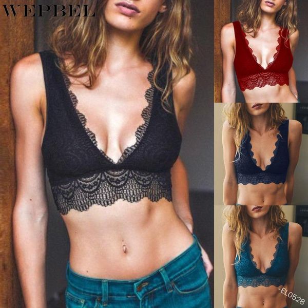 bras wepbel fashion women floral lace push up solid color bralette crop underwear brassiere plus size, Red;black
bras wepbel fashion women floral lace push up solid color bralette crop underwear brassiere plus size, Red;black
