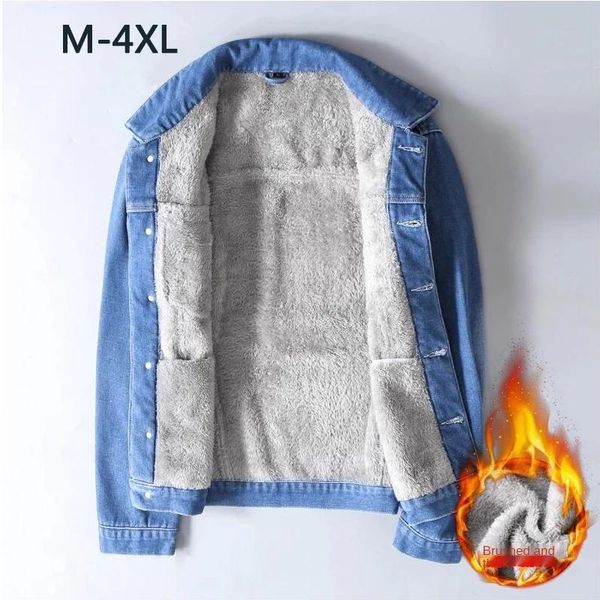 men's vests men winter jean jackets lightblue cowboy outerwear warm denim coats wool liner thicker fleece jacket plus size, Black;white
men's vests men winter jean jackets lightblue cowboy outerwear warm denim coats wool liner thicker fleece jacket plus size, Black;white
