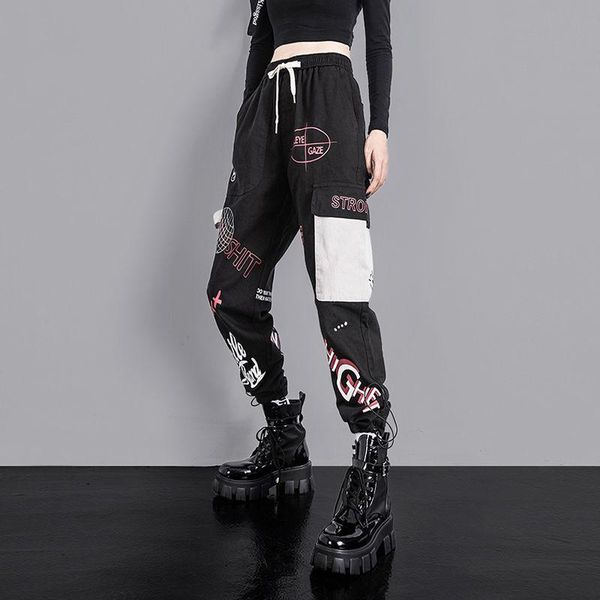 women's pants & capris summer cargo women black hip hop trousers girl female korean style high waist gothic spring harajuku punk males, Black;white
women's pants & capris summer cargo women black hip hop trousers girl female korean style high waist gothic spring harajuku punk males, Black;white
