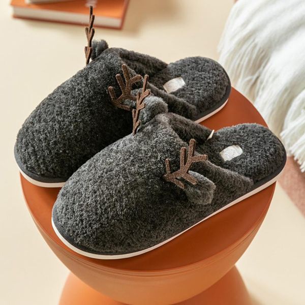 women's slippers winter velvet short bedroom lovely plush home cartoon deer indoor shoes woman, Black
women's slippers winter velvet short bedroom lovely plush home cartoon deer indoor shoes woman, Black