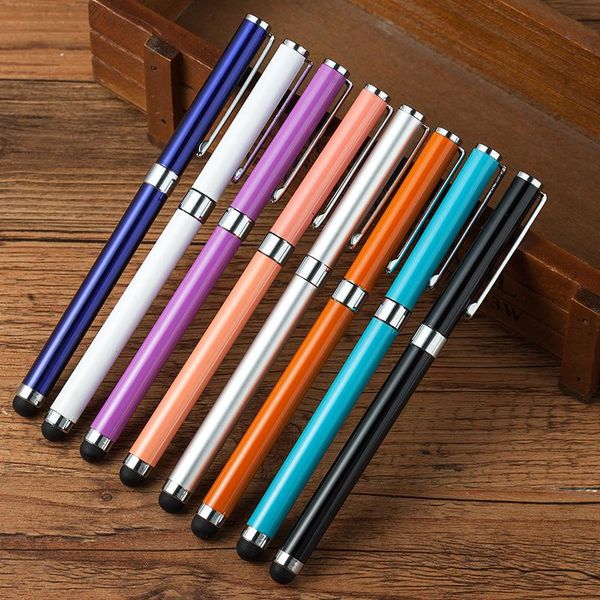pcs/lot 2in1 ballpoint pens with touch stylus pen office & school supplies metal pencils writing pb2070, Blue;orange
pcs/lot 2in1 ballpoint pens with touch stylus pen office & school supplies metal pencils writing pb2070, Blue;orange