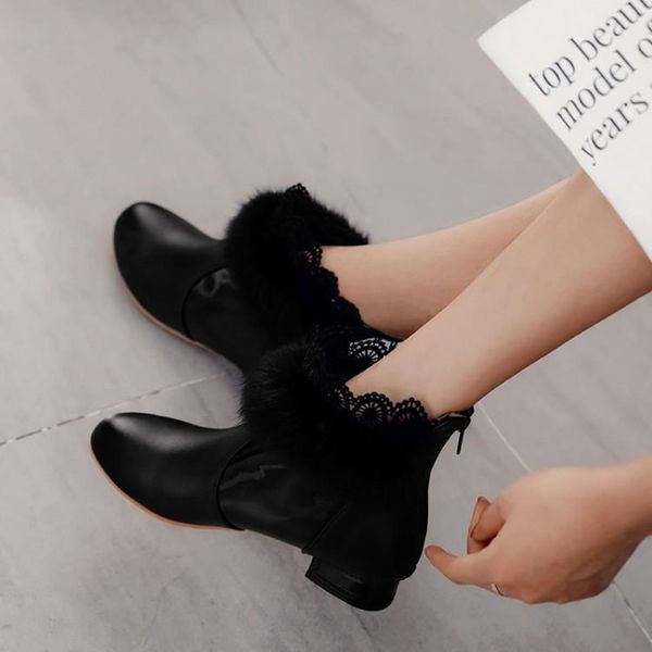 boots oversized 9 10 12 women shoes ankle for ladies woman winter solid color back zipper, Black
boots oversized 9 10 12 women shoes ankle for ladies woman winter solid color back zipper, Black