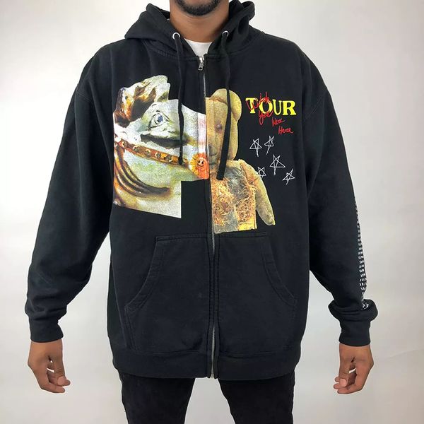 men's hoodies & sweatshirts mens designer cactus jack hoodie high sreet long sleeve sweatshirt loose, Black
men's hoodies & sweatshirts mens designer cactus jack hoodie high sreet long sleeve sweatshirt loose, Black