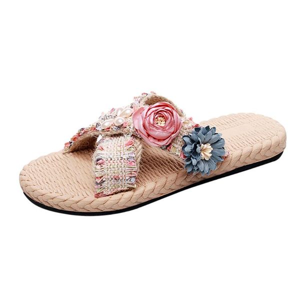 slippers women's bohemian flower flat summer sandals non-slip beach shoes home casual clip toe shoes#330, Black
slippers women's bohemian flower flat summer sandals non-slip beach shoes home casual clip toe shoes#330, Black