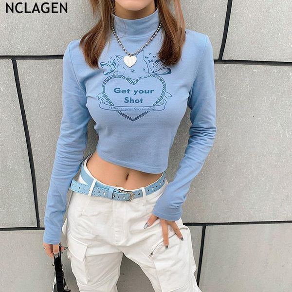 women's t-shirt nclagen lovely cartoon print women stretchy fitness t shirt long sleeve turtleneck navel bare crop bottoming, White
women's t-shirt nclagen lovely cartoon print women stretchy fitness t shirt long sleeve turtleneck navel bare crop bottoming, White