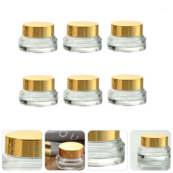 storage bottles & jars 6pcs clear travel glass for cosmetics makeup face cream lotion 15ml
storage bottles & jars 6pcs clear travel glass for cosmetics makeup face cream lotion 15ml