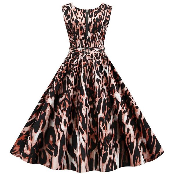 casual dresses summer women dress sleeveless leopard print party with pocket vintage robe femme swing pinup elegant midi vestidos, Black;gray
casual dresses summer women dress sleeveless leopard print party with pocket vintage robe femme swing pinup elegant midi vestidos, Black;gray