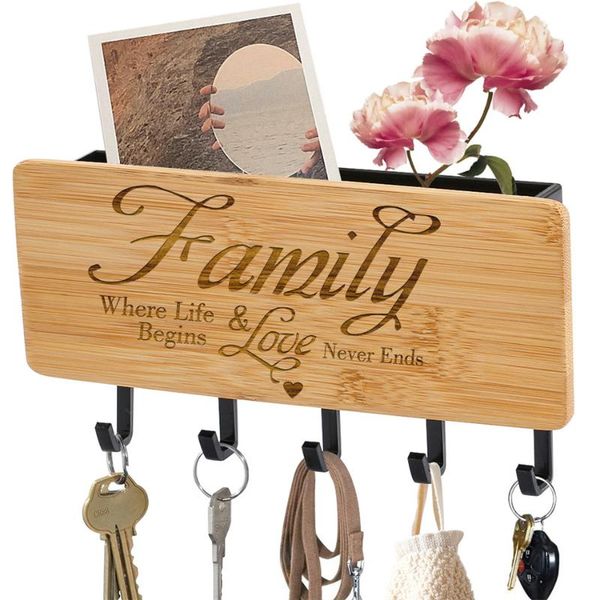 hooks & rails wall hanging wooden engraved special text key rack storage hanger holder home decorating sundries racks with 5
hooks & rails wall hanging wooden engraved special text key rack storage hanger holder home decorating sundries racks with 5