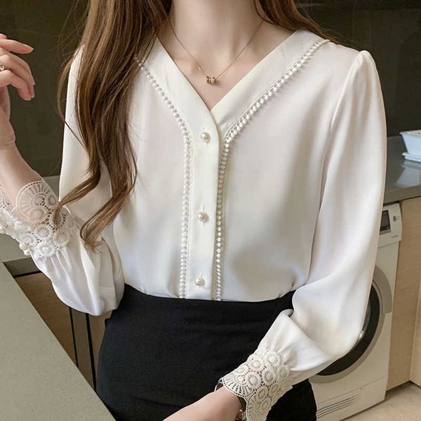 blouse women long sleeve white blouse shirt women shirts beading v-neck chiffon blouse shirt clothes blusas blusa d387 210602
blouse women long sleeve white blouse shirt women shirts beading v-neck chiffon blouse shirt clothes blusas blusa d387 210602
