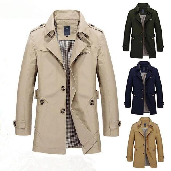 men's jackets spring autumn business long jacket 2021 casual windbreaker men trench coat fashion overcoat, Black;brown
men's jackets spring autumn business long jacket 2021 casual windbreaker men trench coat fashion overcoat, Black;brown