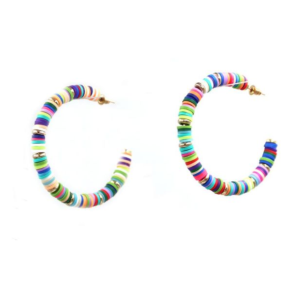 stud 2021 beach earrings multicolor semicircle c shape ceramic tinted soft for women, Golden;silver
stud 2021 beach earrings multicolor semicircle c shape ceramic tinted soft for women, Golden;silver