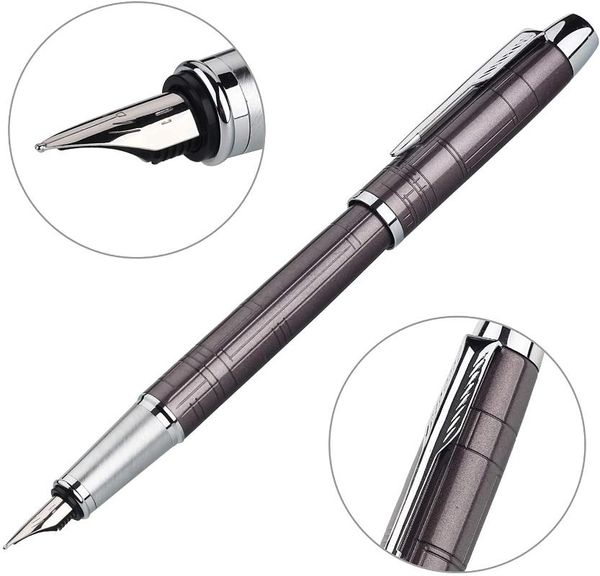 classic fountain pen fine nib with 6 cartridges piston converter left right hand writing instrument gray (cff551) pens
classic fountain pen fine nib with 6 cartridges piston converter left right hand writing instrument gray (cff551) pens
