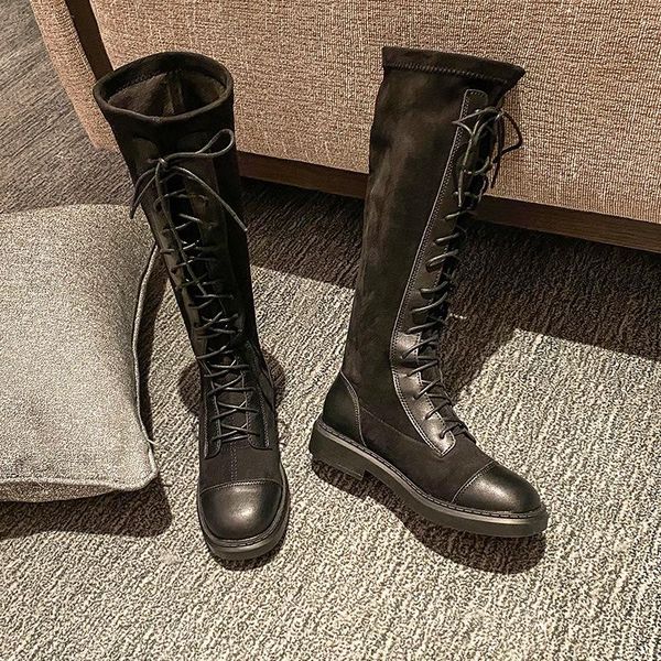 boots autumn winter 2021 high knight 41-43 large size women's knee show thin suede, Black
boots autumn winter 2021 high knight 41-43 large size women's knee show thin suede, Black