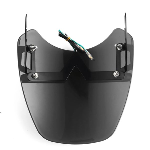 universal 5-7" black round headlight front fairing motorcycle windshield windscreen with led
universal 5-7" black round headlight front fairing motorcycle windshield windscreen with led