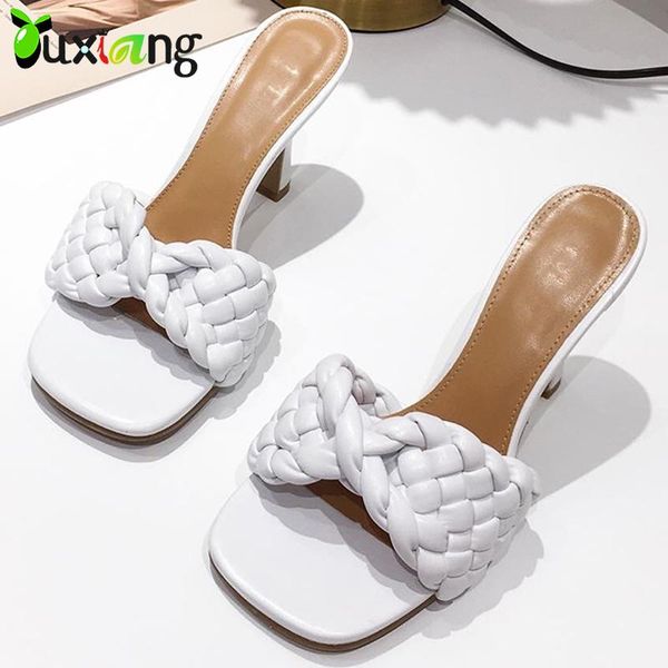 women slippers heels fashion weave heels shoes ladies big size 42 high sandals summer casual outdoor square toe slides, Black
women slippers heels fashion weave heels shoes ladies big size 42 high sandals summer casual outdoor square toe slides, Black