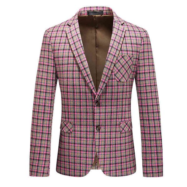 fashion suits trend 2021 mainly introduces men's single west 2-color plaid pink slim fit suit, White;black
fashion suits trend 2021 mainly introduces men's single west 2-color plaid pink slim fit suit, White;black
