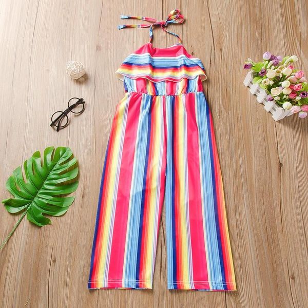 one-pieces summer girls suspender jumpsuit children striped rainbow sleevess romper clothes, Black
one-pieces summer girls suspender jumpsuit children striped rainbow sleevess romper clothes, Black