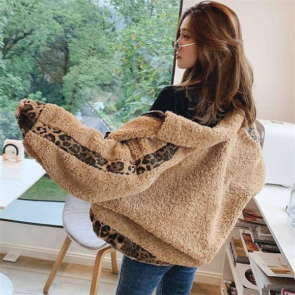 women's jackets loose coat of fake corvino skin, short and thick jacket with large pockets leopard stitching, women's fashions win, Black;brown
women's jackets loose coat of fake corvino skin, short and thick jacket with large pockets leopard stitching, women's fashions win, Black;brown