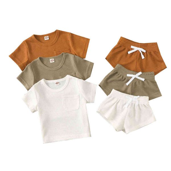 lioraitiin 0-3years toddler baby girl boy 2pcs summer clothing set short sleeve solid o-neck shirt shorts 3colors g220217, White
lioraitiin 0-3years toddler baby girl boy 2pcs summer clothing set short sleeve solid o-neck shirt shorts 3colors g220217, White