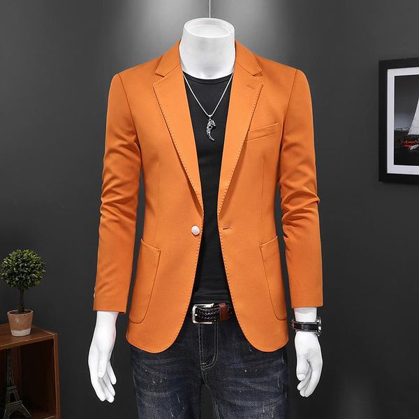 men's suits & blazers 2021 arrival autumn orange for men slim fit groom wedding suit jacket classic 5xl plus size mens casual q717, White;black
men's suits & blazers 2021 arrival autumn orange for men slim fit groom wedding suit jacket classic 5xl plus size mens casual q717, White;black