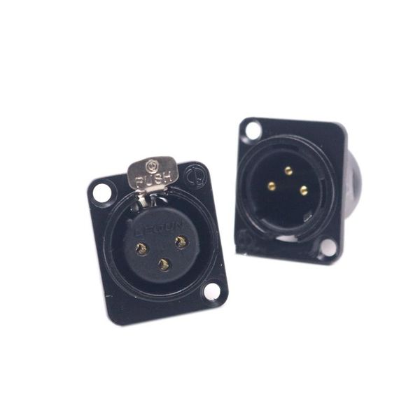 smart power plugs 2pcs 3 core pure copper gold plated xlr plug to female socket balanced male welding seat terminal connector
smart power plugs 2pcs 3 core pure copper gold plated xlr plug to female socket balanced male welding seat terminal connector