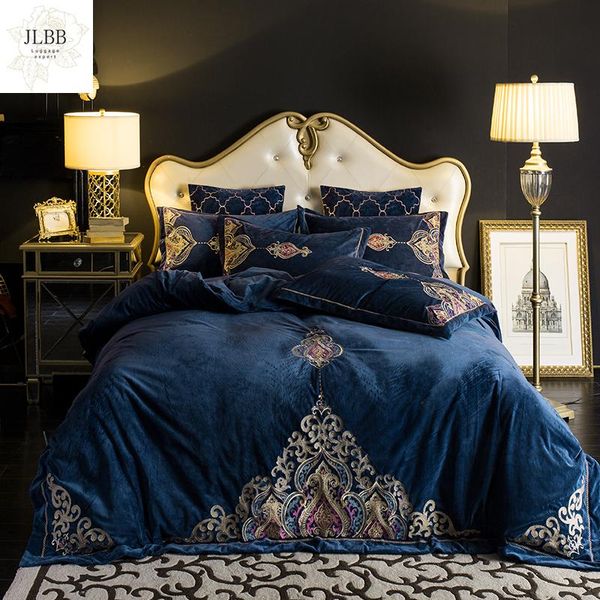 bedding sets luxury blue super soft warm cosy flannel velvet fleece european embroidery set duvet cover flat/fitted sheet pillowcases
bedding sets luxury blue super soft warm cosy flannel velvet fleece european embroidery set duvet cover flat/fitted sheet pillowcases