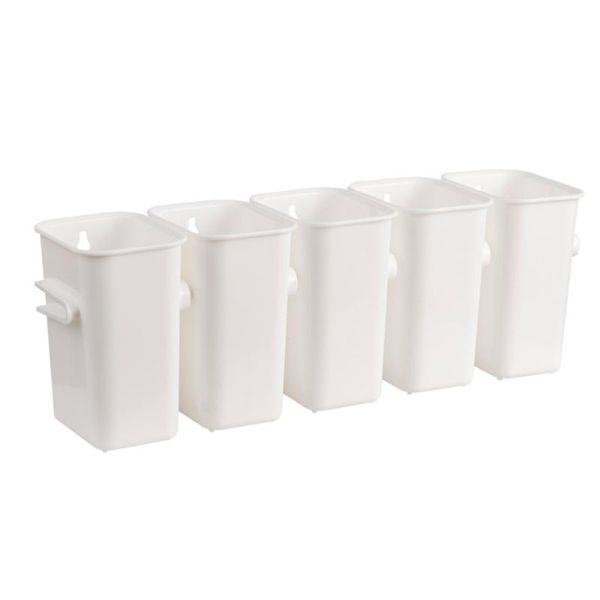 bathroom draining rack deskstorage bucket wall-mounted (white) clothing & wardrobe