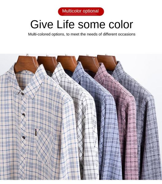 men's dress shirts high-quality luxury casual youth spring and autumn long-sleeved plaid men vintage shirt clothes, White;black
men's dress shirts high-quality luxury casual youth spring and autumn long-sleeved plaid men vintage shirt clothes, White;black