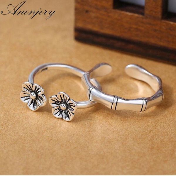wedding rings anenjery vintage fashion 925 sterling silver couple plum flower bamboo opening thai jewelry anillos s-r258, Slivery;golden
wedding rings anenjery vintage fashion 925 sterling silver couple plum flower bamboo opening thai jewelry anillos s-r258, Slivery;golden