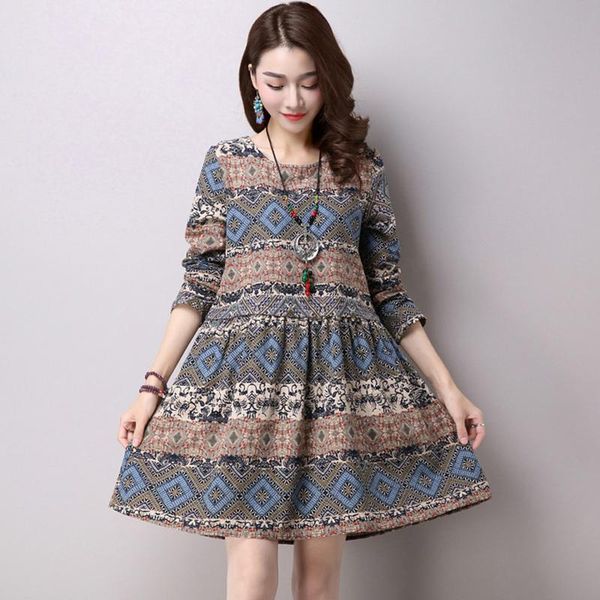 casual dresses sweet floral print mini dress spring summer fashion ethnic wind long sleeve o-neck party women a-line vestidos re0613, Black;gray
casual dresses sweet floral print mini dress spring summer fashion ethnic wind long sleeve o-neck party women a-line vestidos re0613, Black;gray