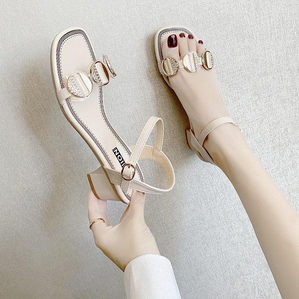 sandals fashion women pu upper material in 2021 summer comfortable soft wear-resistant, wear-resistant sole metal decoration, Black
sandals fashion women pu upper material in 2021 summer comfortable soft wear-resistant, wear-resistant sole metal decoration, Black