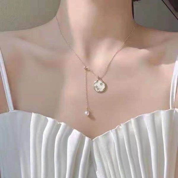 unfading light luxury titanium steel pendant necklaces female trendy 18k gold plated clavicle chain pearl personality pendants golden neckla, Silver
unfading light luxury titanium steel pendant necklaces female trendy 18k gold plated clavicle chain pearl personality pendants golden neckla, Silver