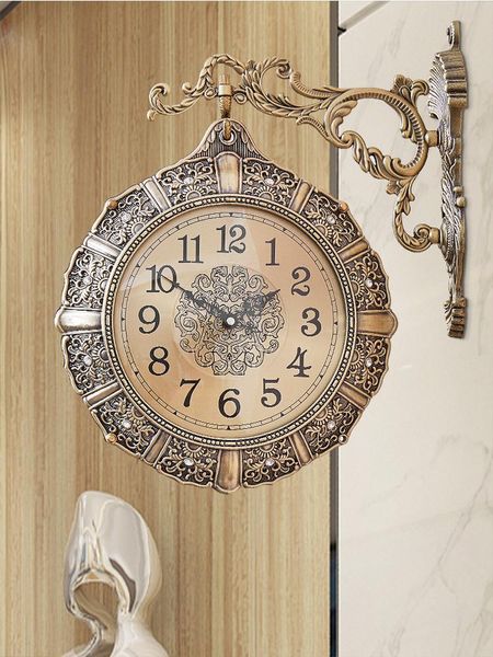 wall clocks luxury vintage silent clock needle double sided rustic nordicmetal large living room montre mural watch ba1
wall clocks luxury vintage silent clock needle double sided rustic nordicmetal large living room montre mural watch ba1