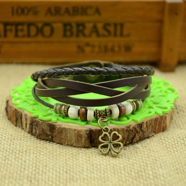 korean fashion men's leather bracelet beaded hand jewelry personalized bracelet women, Black
korean fashion men's leather bracelet beaded hand jewelry personalized bracelet women, Black