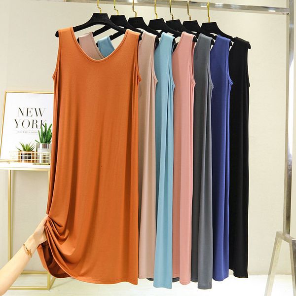 women's sleepwear loose large size vest for lady sleeveless modal night long nightgowns women comfortable summer nightshirt 4, Black;red
women's sleepwear loose large size vest for lady sleeveless modal night long nightgowns women comfortable summer nightshirt 4, Black;red