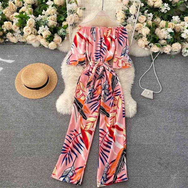 summer tropical print one-shoulder jumpsuit women's lace-up waist slimming vacation travel leisure wide-leg pants uk465 210507, Black;white
summer tropical print one-shoulder jumpsuit women's lace-up waist slimming vacation travel leisure wide-leg pants uk465 210507, Black;white