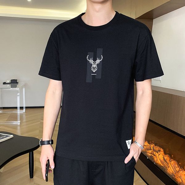 men's t shirts xinjiang cotton short sleeve 2021 summer round neck brand youth t-shirt fashion cloth, White;black
men's t shirts xinjiang cotton short sleeve 2021 summer round neck brand youth t-shirt fashion cloth, White;black