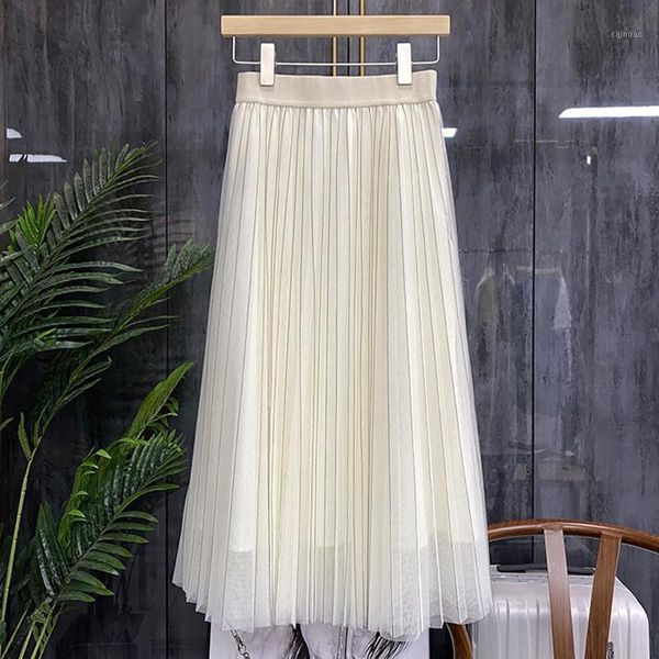 skirts summer women vintage sweet pleated ladies casual elastic waist elegant midi mesh long female 2021 clothiong, Black
skirts summer women vintage sweet pleated ladies casual elastic waist elegant midi mesh long female 2021 clothiong, Black