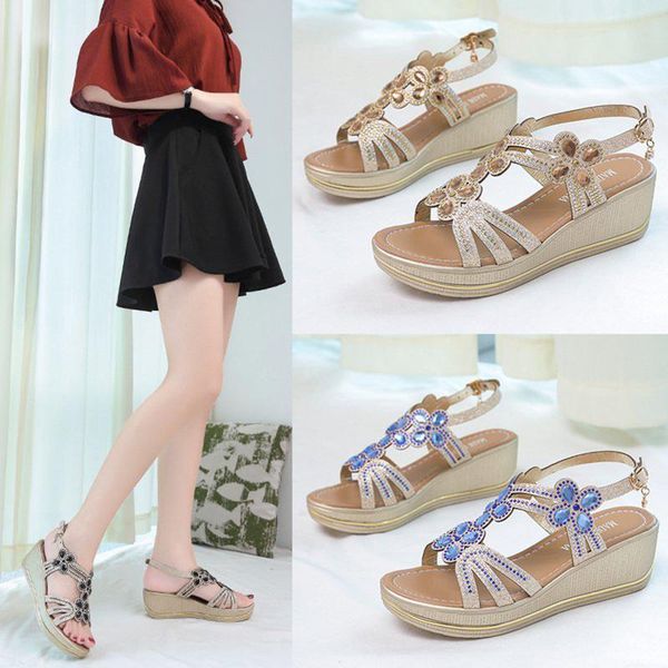 sandals summer shoes woman flat platform bohemian crystal wedges thick peep toe slippers open gladiator, Black
sandals summer shoes woman flat platform bohemian crystal wedges thick peep toe slippers open gladiator, Black