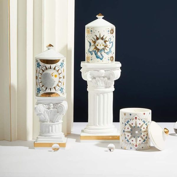 candle holders style ceramics candelabros wedding table decoration aroma holder home decore jar with candles
candle holders style ceramics candelabros wedding table decoration aroma holder home decore jar with candles